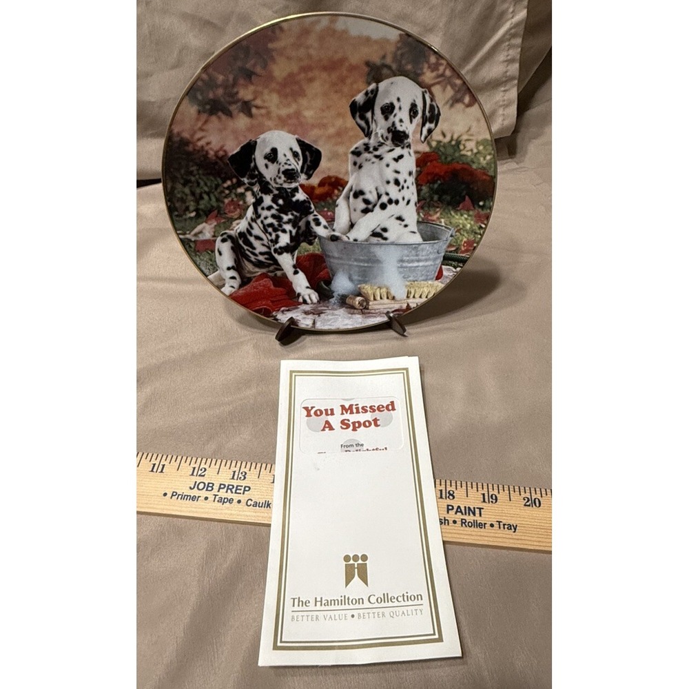 Hamilton Collection Plate  You Missed A Spot Those Delightful‎ Dalmatians #1300A